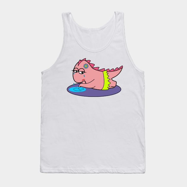 sad little dragon girl Tank Top by Atrixy